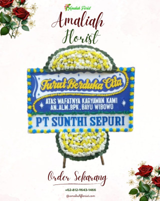 Papan Bunga Duka di Tangkerang Barat