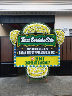 Papan Bunga Duka di Tangkerang Barat