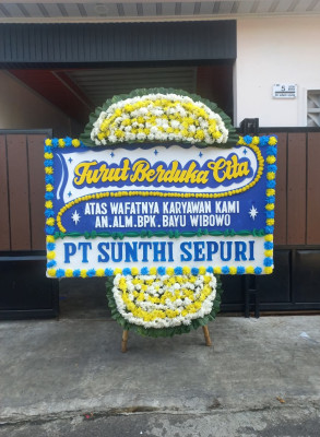 Papan Bunga Duka di Tangkerang Barat